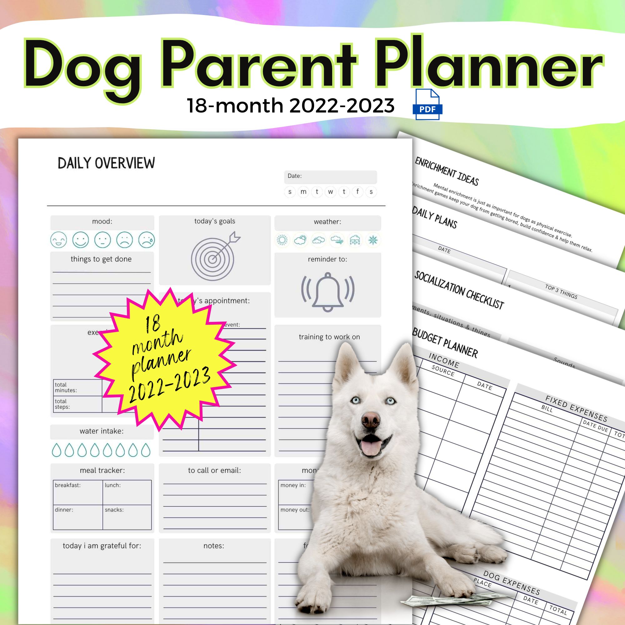 Dog Mom Planner #dogmom