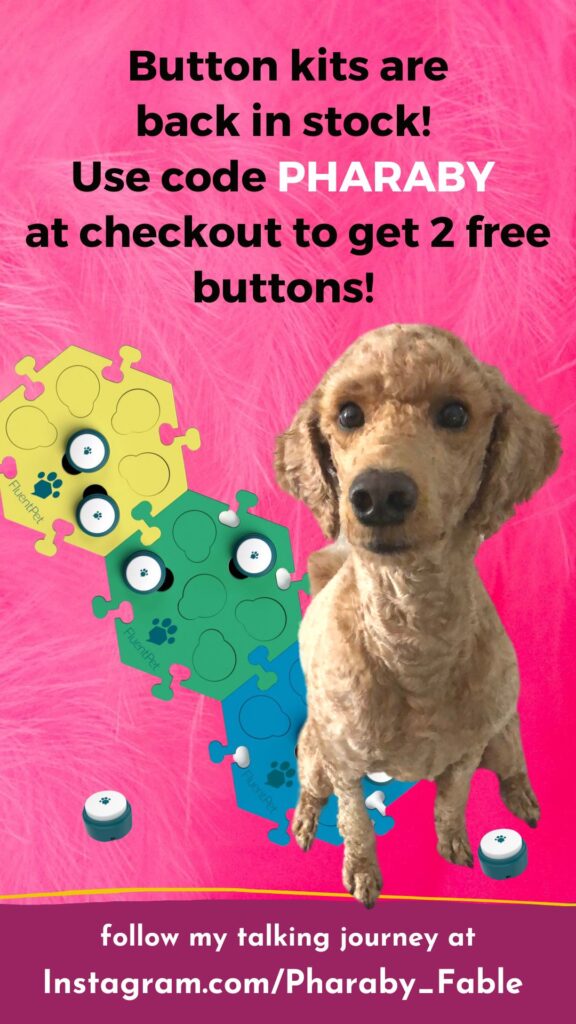 talking dog buttons #fluentpetpromo