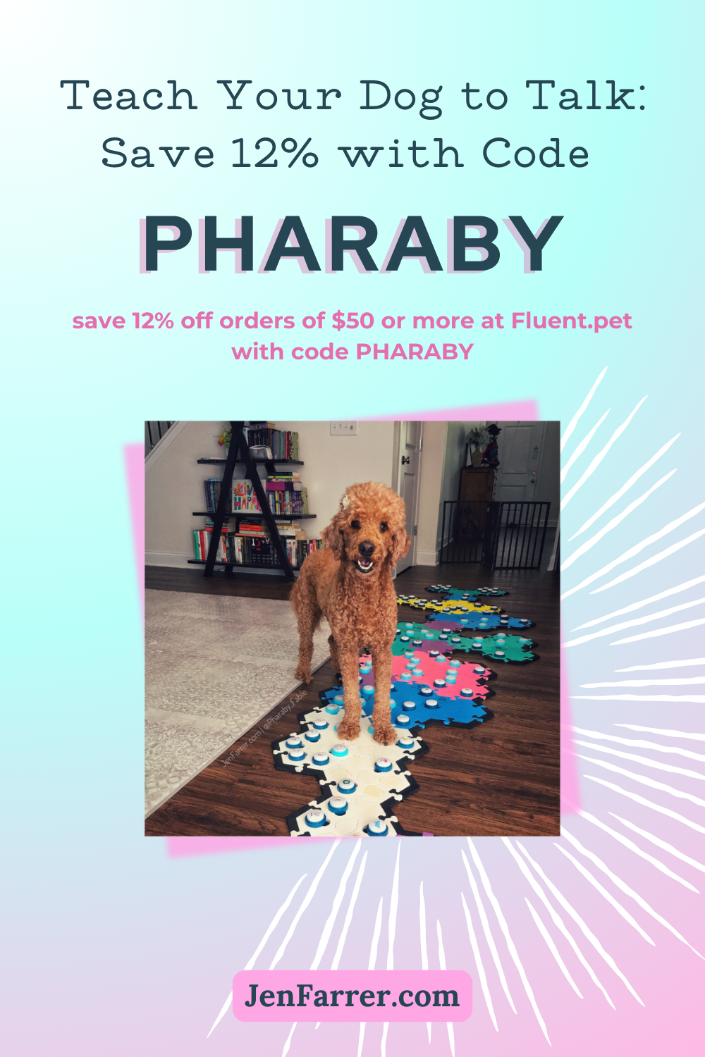 FluentPet communication buttons for dogs with discount code.