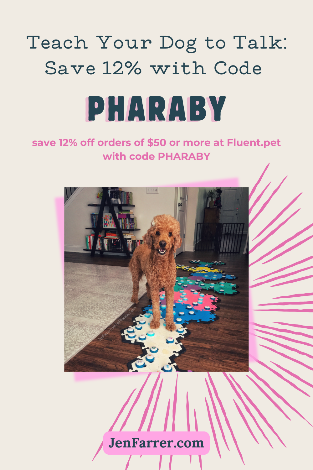 FluentPet communication buttons for dogs with discount code.