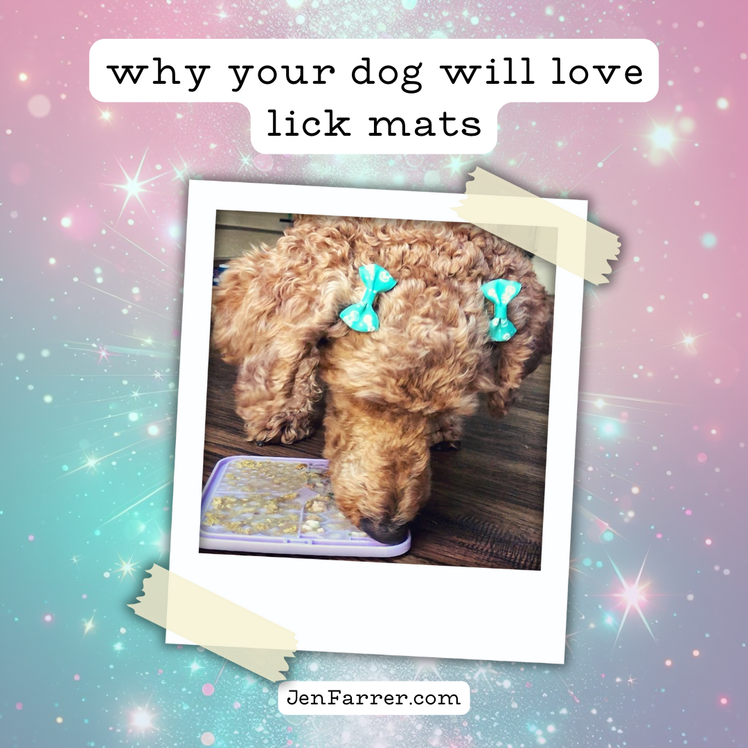 Discover why lick mats are more than just a fun treat for your dog. From slowing down eating to mental stimulation, here’s why your dog will love this enrichment tool! Plus, a few tips on how to use lick mats the right way. #dogenrichment #dogcaretips